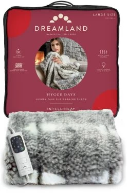 Dreamland Luxury Faux Fur Heated Throw - Large -Home Furnishings Store 4669911 R Z007A
