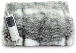 Dreamland Luxury Faux Fur Heated Throw - Large -Home Furnishings Store 4669911 R Z008A