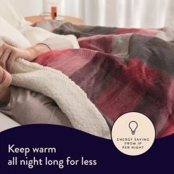 Dreamland Sherpa Tartan Reversible Overblanket -Home Furnishings Store 4883333 R Z003A