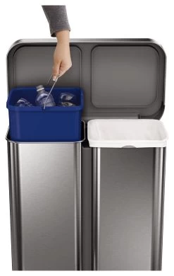 Simplehuman 58 Litre Recycler Bin - Stainless Steel 14 Simplehuman 58 Litre Recycler Bin - Stainless Steel -Home Furnishings Store 5713024 R Z010A