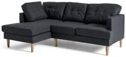 Habitat Joshua Left Hand Corner Chaise Sofa - Charcoal