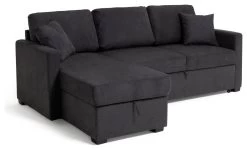 Habitat Reagan Left Corner Chaise Sofa Bed - Charcoal -Home Furnishings Store 6980038 R Z010A