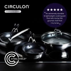 Circulon S Series 30cm Stainless Steel Stock Pot -Home Furnishings Store 7048955 R Z007A