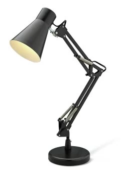 Habitat Swing Arm Desk Lamp - Matt Black -Home Furnishings Store 7073841 R Z006A