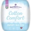 Slumberdown Cotton Comfort 10.5 Tog Duvet - Single
