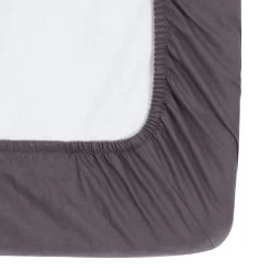 Habitat Brushed Cotton Charcoal Fitted Sheet - Toddler -Home Furnishings Store 7914302 R Z002A