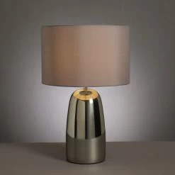 Habitat Largo Touch Table Lamp - Grey & Chrome -Home Furnishings Store 8031741 R Z002A