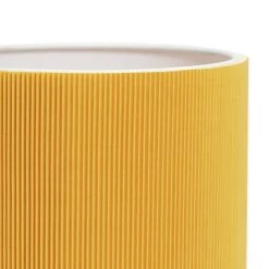 Habitat Mid Century Pleated Column Table Lamp - Yellow -Home Furnishings Store 8180252 R Z002A