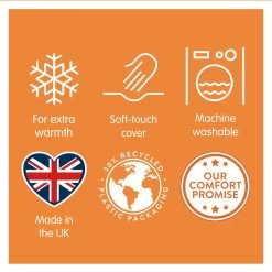 Slumberdown Extra Warm 15 Tog Duvet - Single -Home Furnishings Store 8268260 R Z009A