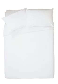 Habitat Pure Cotton 200TC White Bedding Set - Double
