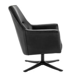 Habitat Rhett Faux Leather Swivel Chair - Black -Home Furnishings Store 8774651 R Z004A