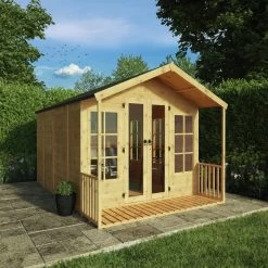 Mercia Wooden 12 X 8ft Premium Wessex Summerhouse -Home Furnishings Store 8795324 R Z003A