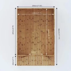 Mercia Wooden 12 X 8ft Premium Wessex Summerhouse -Home Furnishings Store 8795324 R Z012A