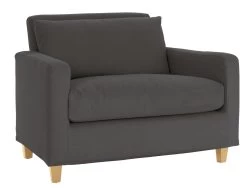 Habitat Chester Fabric Cuddle Chair - Light Feet - Charcoal -Home Furnishings Store 8847492 R Z002A