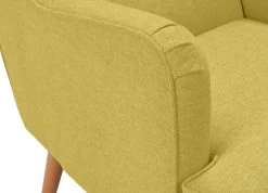 Habitat Callie Fabric Wingback Chair - Mustard -Home Furnishings Store 8887562 R Z006A