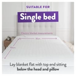 Slumberdown Warm And Cosy Electric Underblanket - Single -Home Furnishings Store 8888602 R Z009A