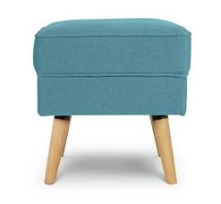 Habitat Callie Fabric Footstool - Teal -Home Furnishings Store 8905327 R Z003A