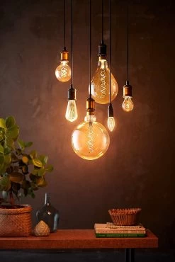 Philips LED Filament E27 6.5W (40W) Dim Giant Bulb + Cord -Home Furnishings Store 8957935 R Z005A