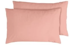 Habitat Egyptian Cotton Standard Pillowcase Pair - Blush