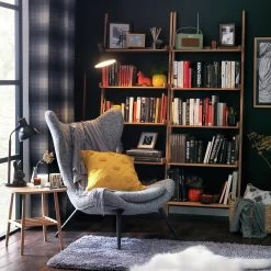 Habitat Robbie Fabric Accent Chair - Grey -Home Furnishings Store 9134362 R Z002C