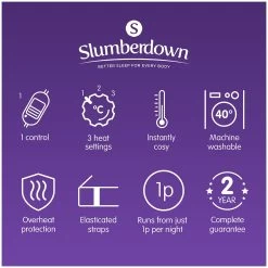 Slumberdown Essentials Electric Underblanket - Small Double -Home Furnishings Store 9169131 R Z009A