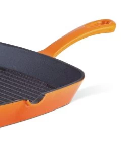 Habitat 23cm Cast Iron Griddle Pan - Orange -Home Furnishings Store 9192500 R Z003A