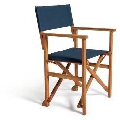 Habitat Folding Wooden Director Chair - Blue -Home Furnishings Store 9196630 R Z002A