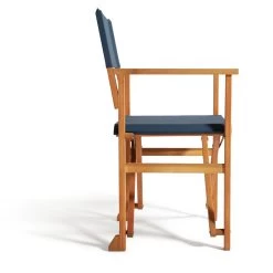 Habitat Folding Wooden Director Chair - Blue -Home Furnishings Store 9196630 R Z007A