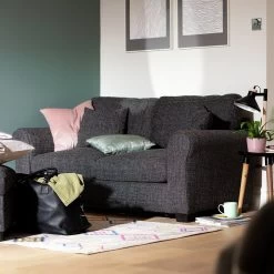 Habitat Lisbon Small Double Fabric Sofa Bed - Charcoal -Home Furnishings Store 9198786 R Z001C