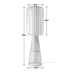 Habitat Achille Japonica Floor Lamp - Ash -Home Furnishings Store 9202270 R E001