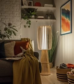 Habitat Achille Japonica Floor Lamp - Ash -Home Furnishings Store 9202270 R Z003C