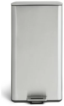 Habitat 30 Litre Modern Rectangular Bin - Silver