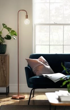 Habitat Rayner Floor Lamp - Rose Gold -Home Furnishings Store 9222061 R Z003C