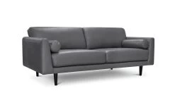 Habitat Jackson Leather 4 Seater Sofa - Grey -Home Furnishings Store 9303203 R Z002A