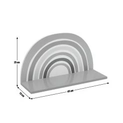 Habitat MDF Rainbow Wall Shelf - Multicoloured -Home Furnishings Store 9310272 R Z001E