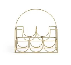 Habitat Japonica 5 Bottle Stainless Steel Wine Rack -Home Furnishings Store 9311013 R Z002A