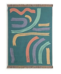 Habitat Studio Squiggle Cotton Throw - Multicoloured -Home Furnishings Store 9340541 R Z005A