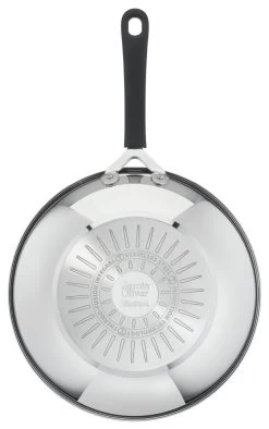 Tefal Jamie Oliver 28cm Non Stick Stainless Steel Wok -Home Furnishings Store 9341234 R Z005A