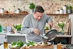 Tefal Jamie Oliver 28cm Non Stick Stainless Steel Wok -Home Furnishings Store 9341234 R Z007A
