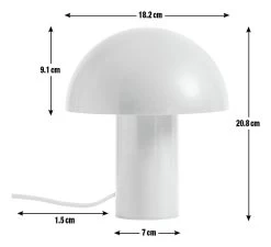 Habitat Ngami Mushroom Aluminium LED Touch Table Lamp-Orange -Home Furnishings Store 9381672 R E001