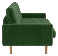 Habitat Fenner Velvet 2 Seater Sofa - Moss Green -Home Furnishings Store 9381847 R Z004A