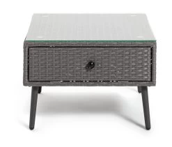 Habitat 5 Seater Rattan Effect Garden Corner Sofa Set - Grey -Home Furnishings Store 9397673 R Z002A