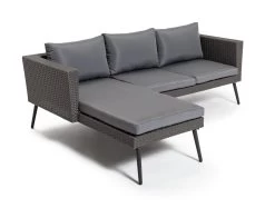 Habitat 5 Seater Rattan Effect Garden Corner Sofa Set - Grey -Home Furnishings Store 9397673 R Z003A