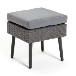 Habitat 5 Seater Rattan Effect Garden Corner Sofa Set - Grey -Home Furnishings Store 9397673 R Z004A