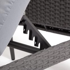 Habitat 5 Seater Rattan Effect Garden Corner Sofa Set - Grey -Home Furnishings Store 9397673 R Z007A