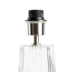 Habitat Le Marais Ribbed Glass Table Lamp Base Only - Clear -Home Furnishings Store 9404968 R Z002A