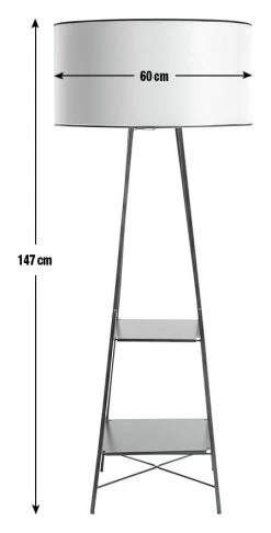 Habitat Thasia Floor Lamp - Black And White -Home Furnishings Store 9405730 R E001