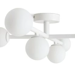 Habitat Alonso 6 Light Flush To Ceiling Light - White -Home Furnishings Store 9405981 R Z002A