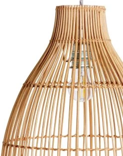 Habitat Camillo Rattan Midi Pendant Shade - Natural -Home Furnishings Store 9406186 R Z002A