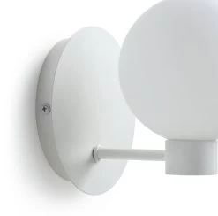 Habitat Opal Glass Wall Light - White -Home Furnishings Store 9406234 R Z002C